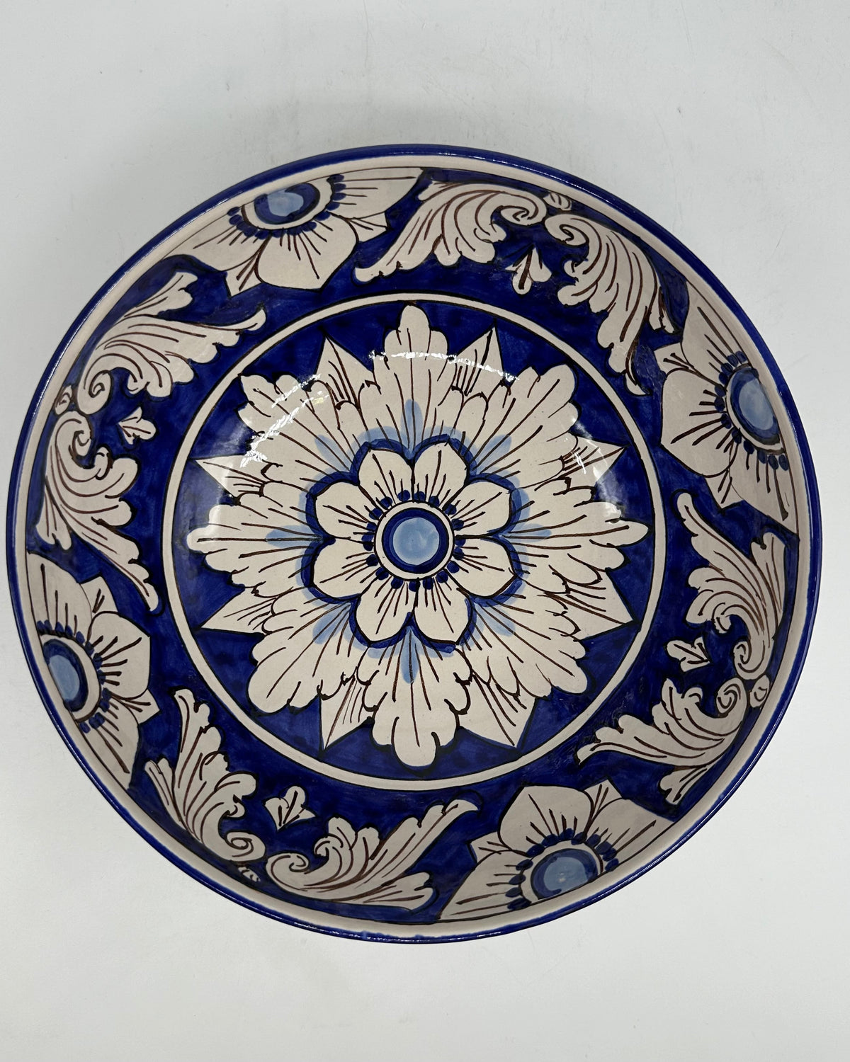 Insalatiera diametro cm 25 Ceramica Caltagirone - Bluemoon - INSALATIERA