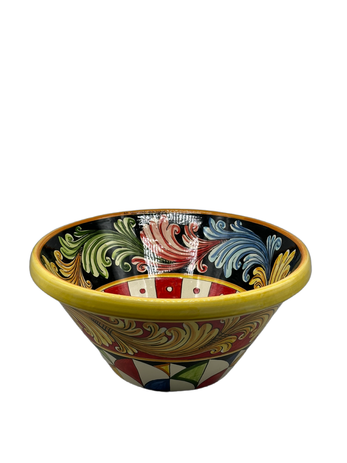 Lavello Ceramica Caltagirone Diametro cm 38 Altezza cm 17 per interno/esterno V.2 - OGGETTISTICA