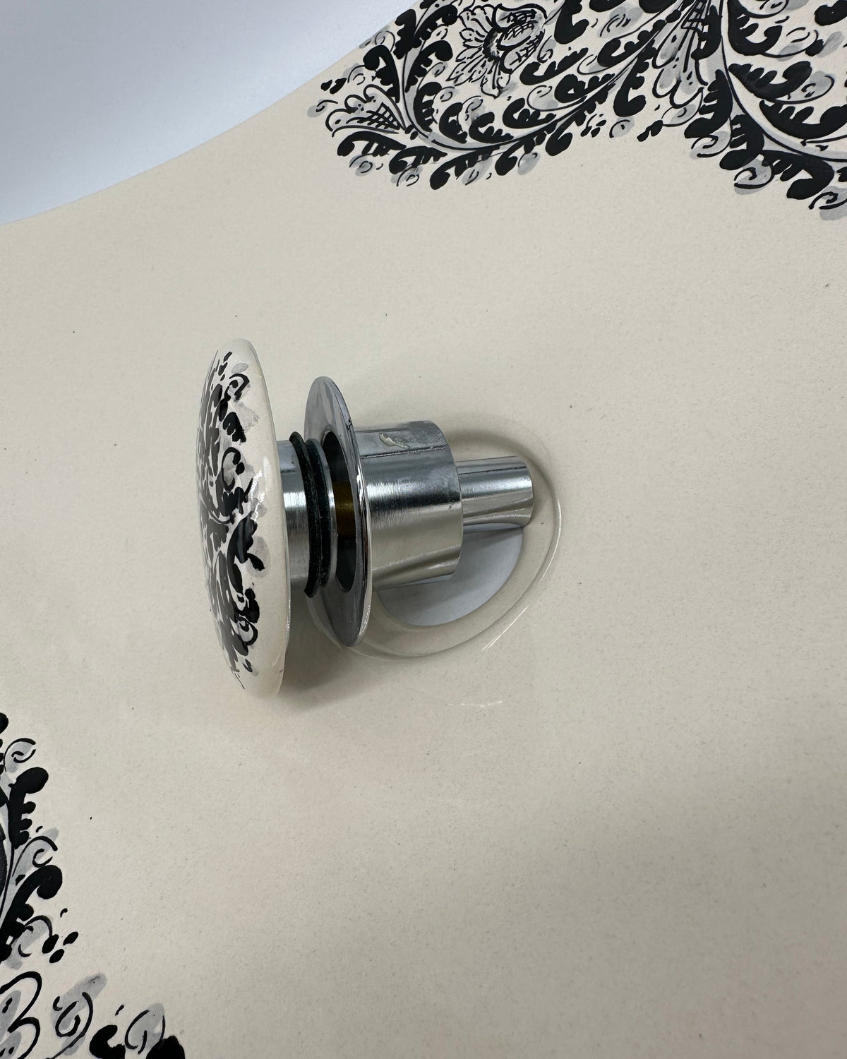 Lavabo da Appoggio Ceramica Caltagirone cm 40x40x10 Moderno Artigianale V.1