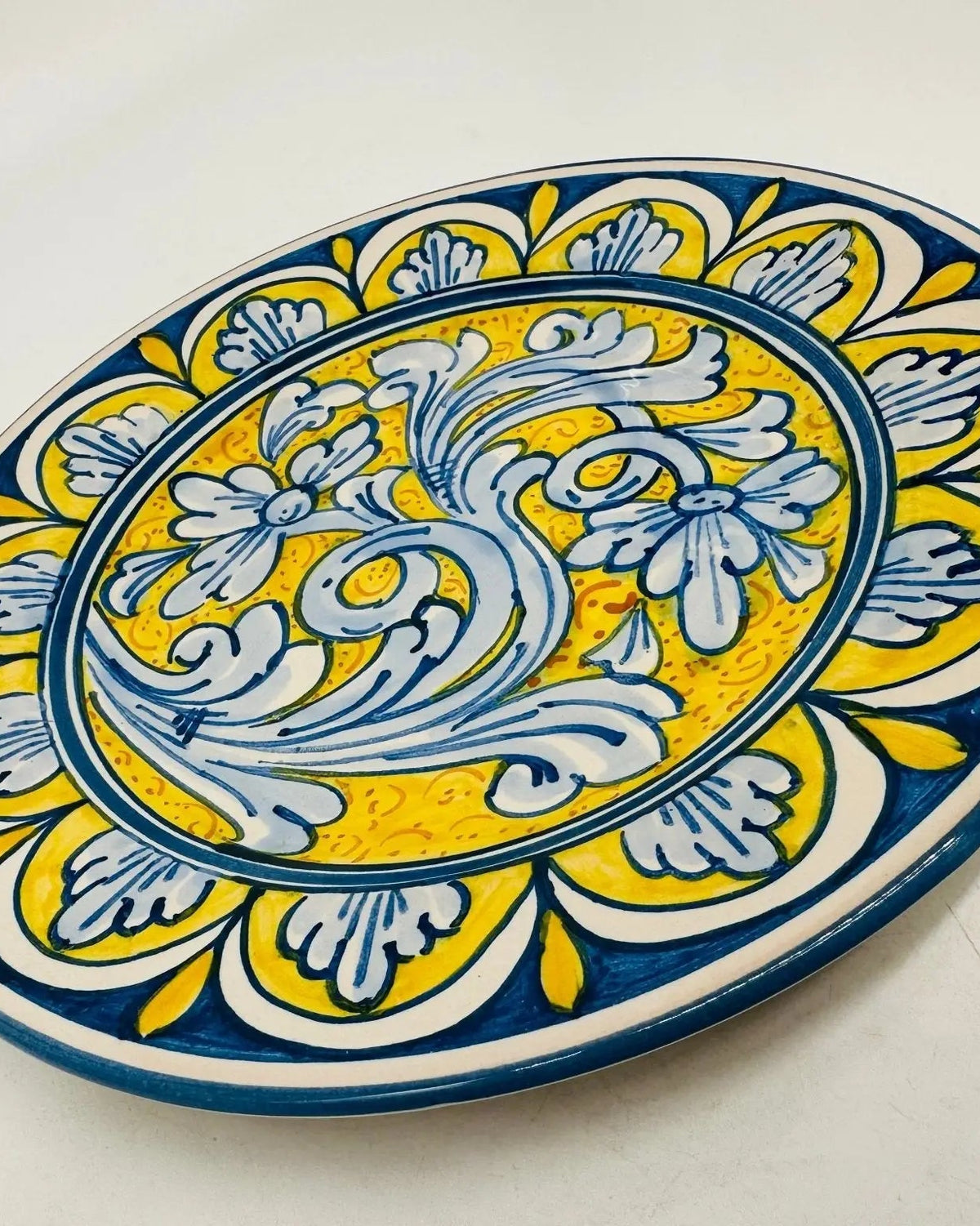 Piatto Dessert Uso Alimentare Ceramica Caltagirone - Crisoberillo - PIATTI SERVIZIO