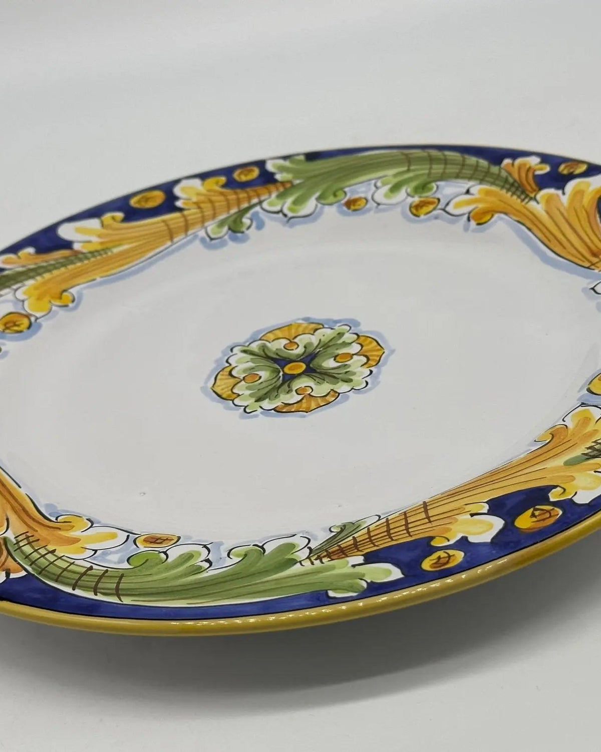 Piatto Piano Uso Alimentare Ceramica Caltagirone - Adularia - PIATTI SERVIZIO