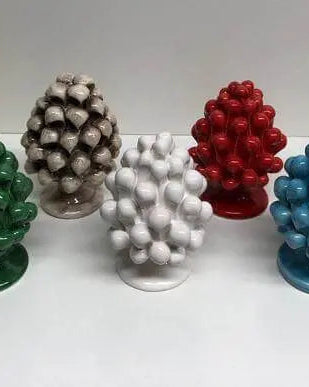 Pigna Ceramica Caltagirone cm H.10 Artigianale VARI COLORI DD CERAMICHE SICILIANE