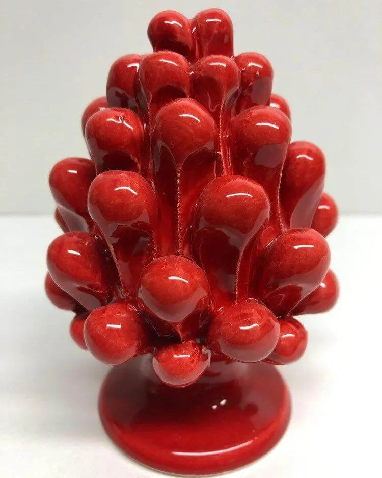 Pigna Ceramica Caltagirone cm H.10 Artigianale VARI COLORI DD CERAMICHE SICILIANE