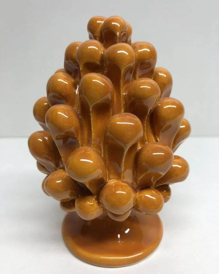 Pigna Ceramica Caltagirone cm H.10 Artigianale VARI COLORI DD CERAMICHE SICILIANE