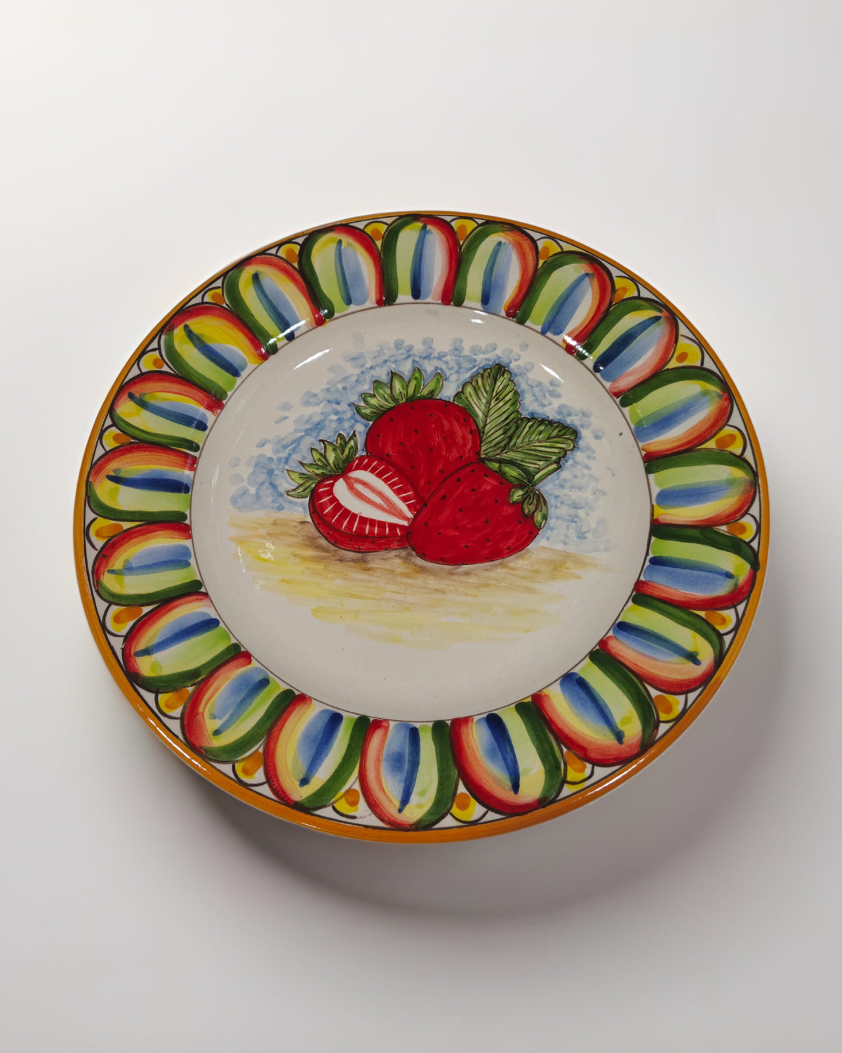 Servizio 12 Piatti Uso Alimentare Ceramica Caltagirone - Fruit of Sicily - PIATTI