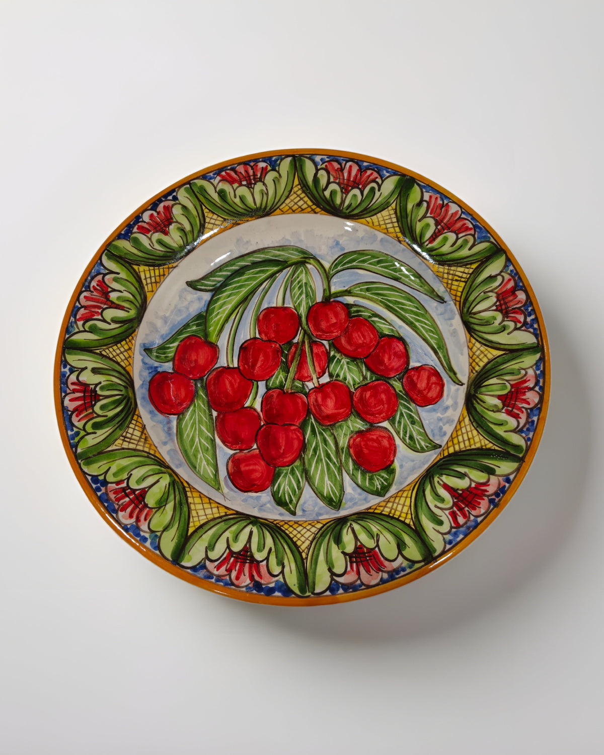 Servizio 12 Piatti Uso Alimentare Ceramica Caltagirone - Fruit of Sicily - PIATTI