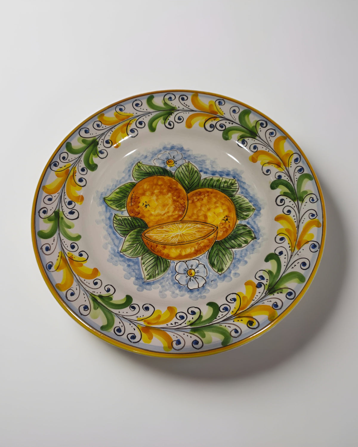 Servizio 12 Piatti Uso Alimentare Ceramica Caltagirone - Fruit of Sicily - PIATTI