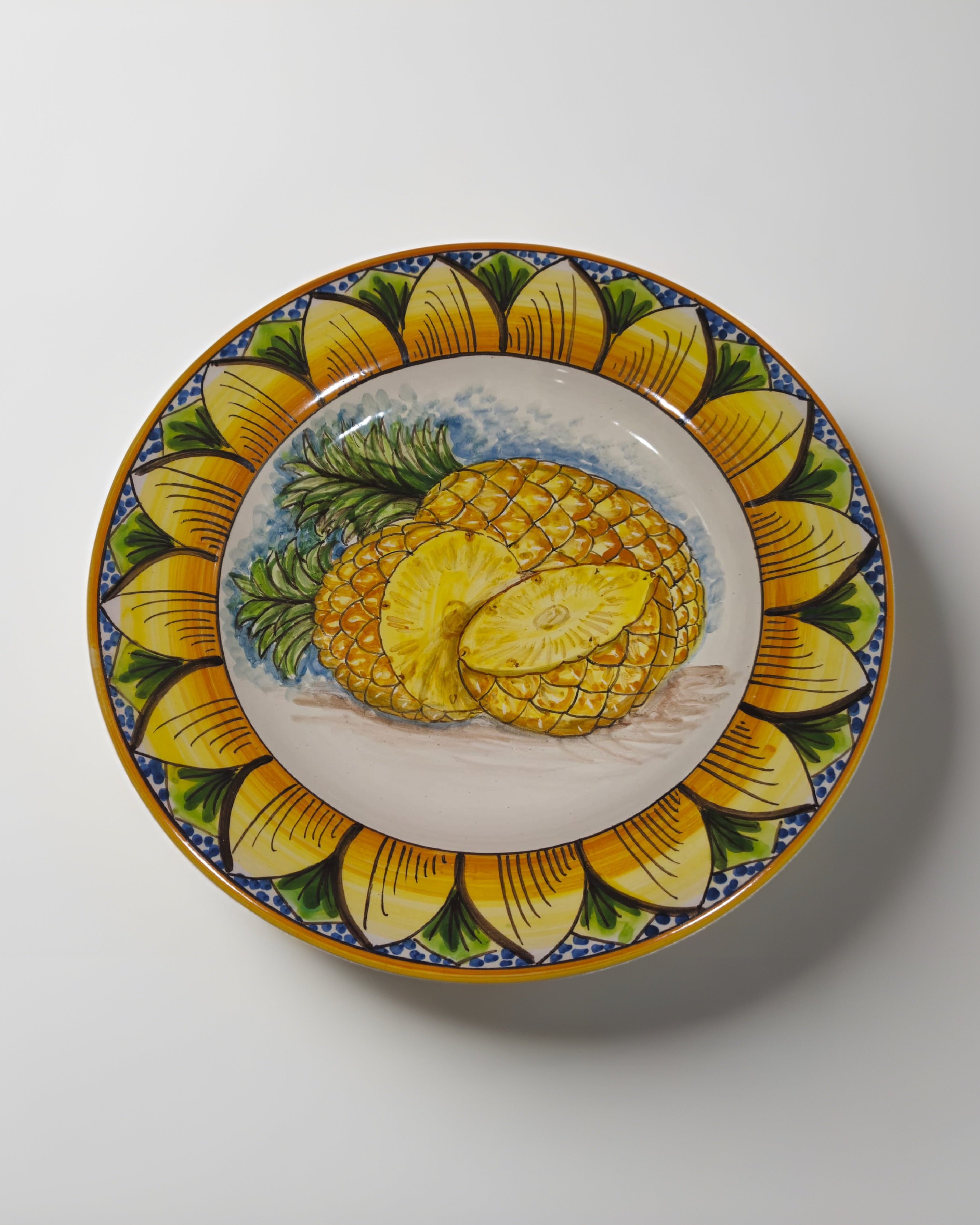 Servizio 12 Piatti Uso Alimentare Ceramica Caltagirone - Fruit of Sicily - PIATTI
