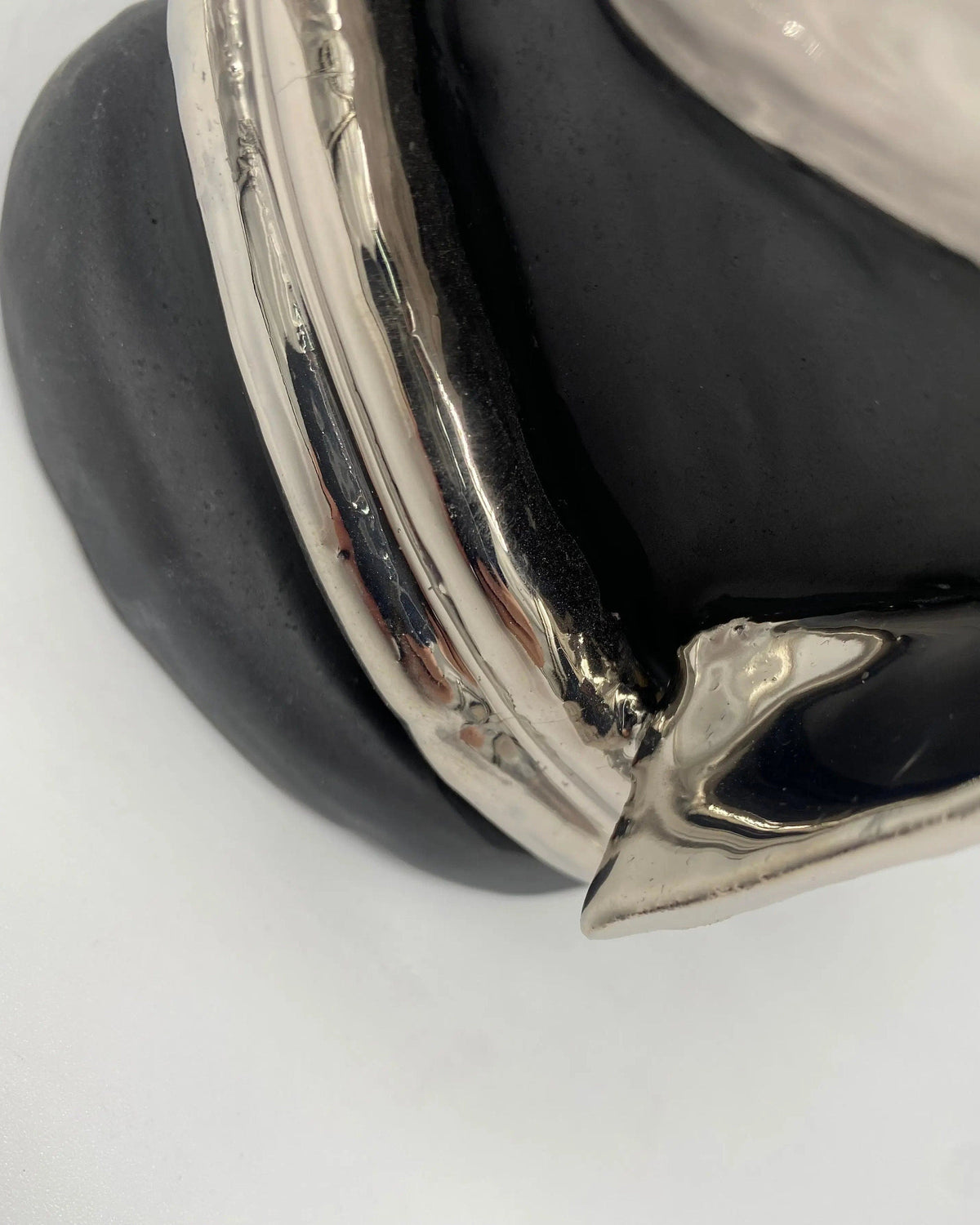 Teste di Moro Atena Ceramica Caltagirone cm H.24 L.18 Artigianale Grigio Nero Platino DD CERAMICHE SICILIANE