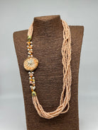 Collana Siciliana Multifilo Pompelmo Ceramica di Caltagirone - BIJOUX