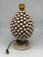 Lampada Pigna Ceramica Caltagirone cm H.30 Artigianale Beige - LAMPADE