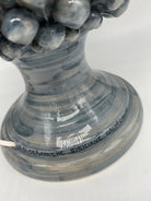 Lampada Pigna Ceramica Caltagirone cm H.40 Artigianale Grigio DD CERAMICHE SICILIANE