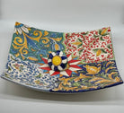 Lavello da Appoggio Ceramica Caltagirone cm 40x40x10 Moderno Artigianale V.2 - LAVELLI