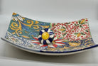 Lavello da Appoggio Ceramica Caltagirone cm 40x40x10 Moderno Artigianale V.2 - LAVELLI