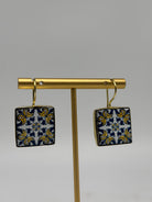 Orecchini Mattonella Maiolica Ceramica di Caltagirone V.20 - ORECCHINI
