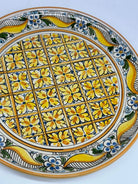 Piatto Decorativo dipinto a mano diametro cm 30 Decoro n.20 DD CERAMICHE SICILIANE