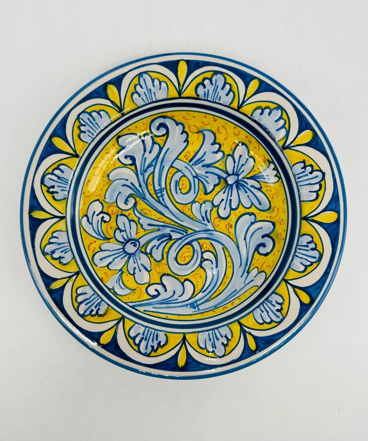 Piatto Fondo Uso Alimentare Ceramica Caltagirone - Crisoberillo - PIATTI SERVIZIO