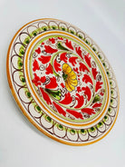 Piatto Piano Uso Alimentare Ceramica Caltagirone - Zoisite - PIATTI SERVIZIO