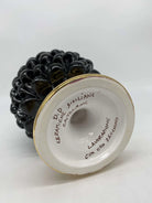Pigna Aurum Ceramica Caltagirone cm H.20 Artigianale Nero DD CERAMICHE SICILIANE