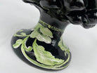 Pigna Ceramica Caltagirone cm H.20 Artigianale VENUS Nero Verde DD CERAMICHE SICILIANE