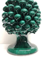 Pigna Ceramica Caltagirone cm H.30 Artigianale Verde Cristallo DD CERAMICHE SICILIANE