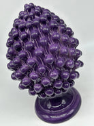 Pigna Ceramica Caltagirone cm H.30 Artigianale Viola DD CERAMICHE SICILIANE