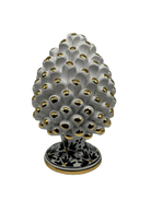 Pigna “CHIC” Ceramica Caltagirone cm H.20 Artigianale Bianco DD CERAMICHE SICILIANE