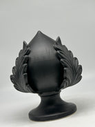 Pumo Ceramica Caltagirone cm H.20 Artigianale Nero Opaco - PUMI