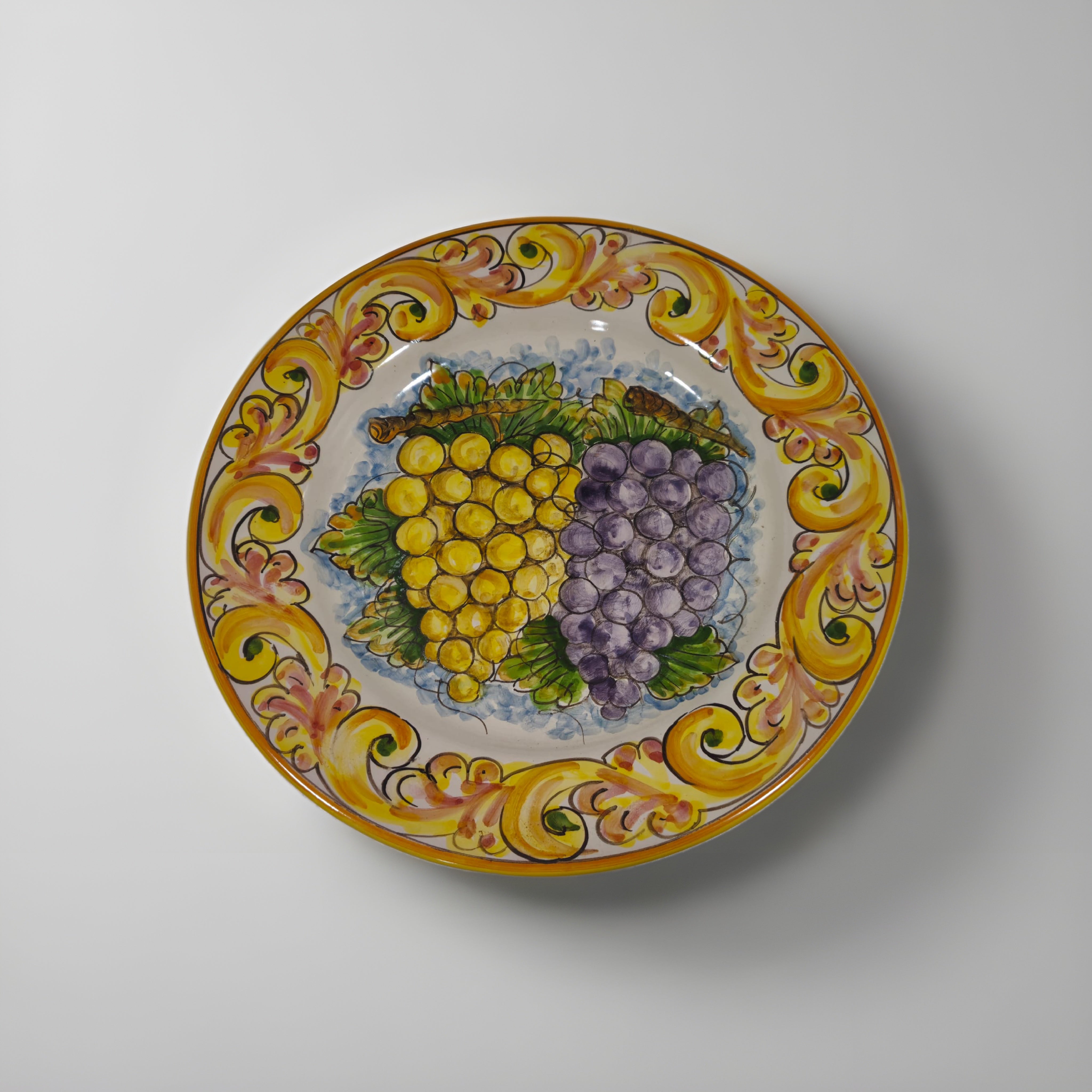 Servizio 12 Piatti Uso Alimentare Ceramica Caltagirone - Fruit of Sicily - PIATTI