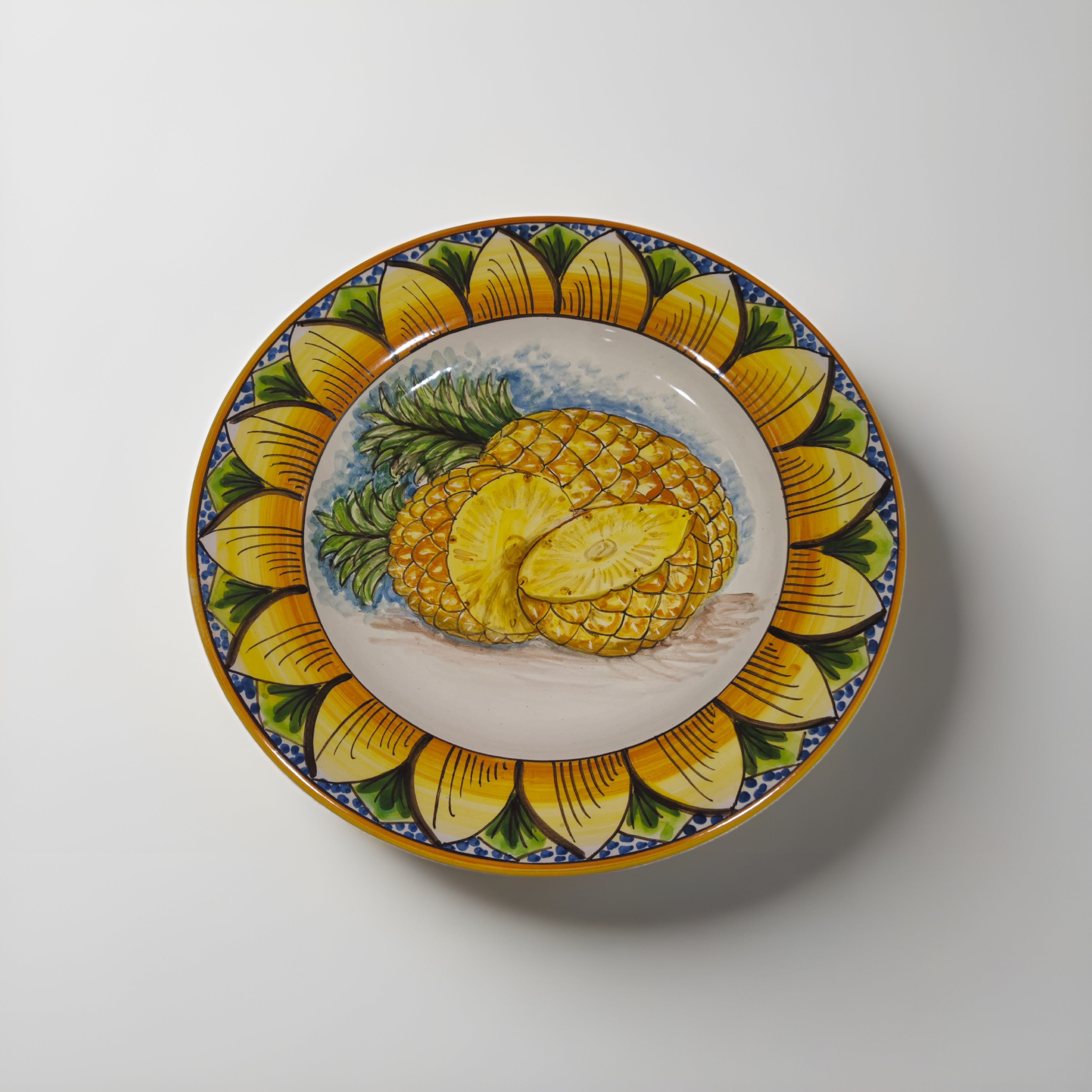 Servizio 12 Piatti Uso Alimentare Ceramica Caltagirone - Fruit of Sicily - PIATTI